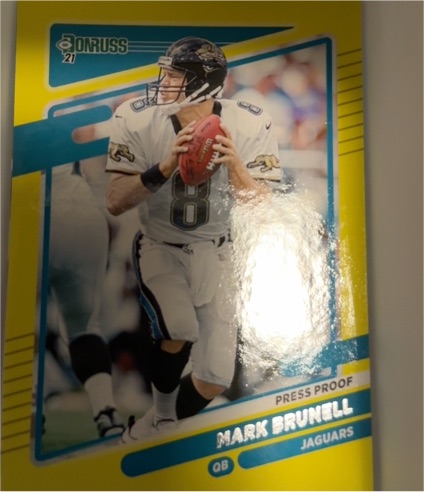 2021 Donruss #137 Mark Brunell Press Proof — front