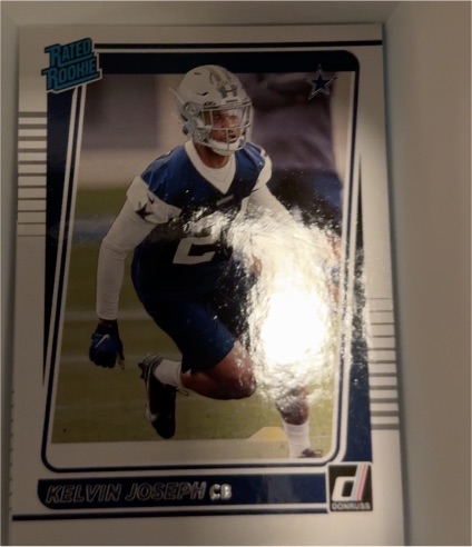 2021 Donruss #310 Kelvin Joseph Rated Rookie Dallas Cowboys — front