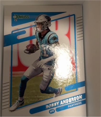 2021 Donruss #222 Robby Anderson Carolina Panthers — front