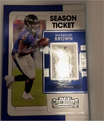 2021 Panini Contenders Season Ticket #8 Marquise Brown — front