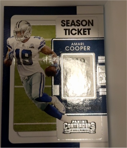 2021 Panini Contenders Season Ticket #27 Amari Cooper — front
