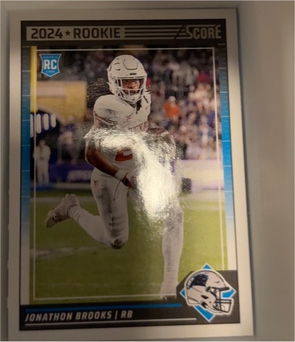 2024 Panini Score #365 Jonathon Brooks Rookie Card — front