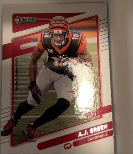 2021 Panini Donruss #214 A.J. Green — front