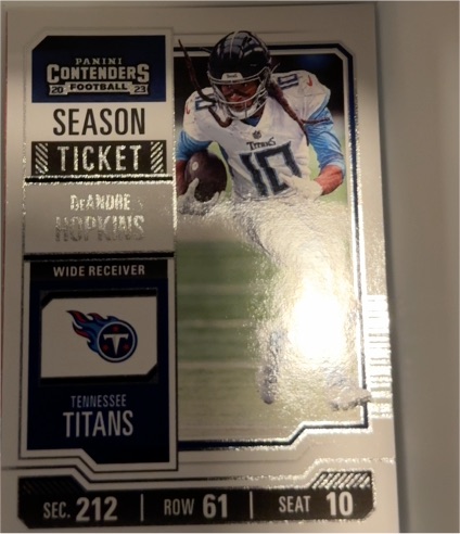 2023 Panini Contenders Season Ticket #95 DeAndre Hopkins — front