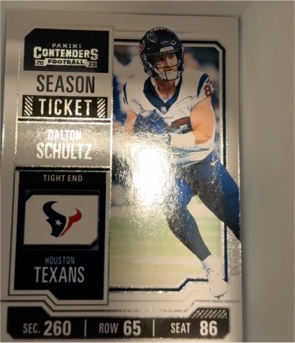 2023 Panini Contenders Season Ticket #41 Dalton Schultz — front