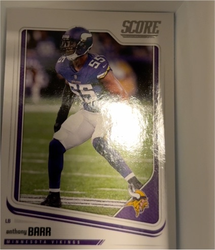 2018 Score #205 Anthony Barr Minnesota Vikings — front