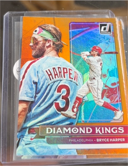 2022 Panini Donruss #17 Bryce Harper Diamond Kings — front