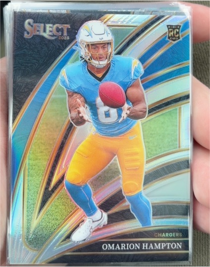 2025 Panini Select #202 Omarion Hampton — front