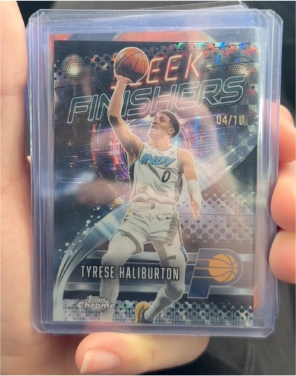 2025-26 Topps Chrome #SF-15 Tyrese Haliburton Sleek Finishers — front