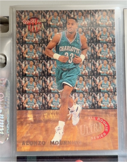 1992-93 Fleer Ultra All Rookie Series #6 Alonzo Mourning — front