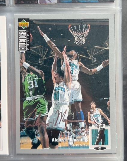 1994-95 Upper Deck Collector's Choice #133 Alonzo Mourning — front