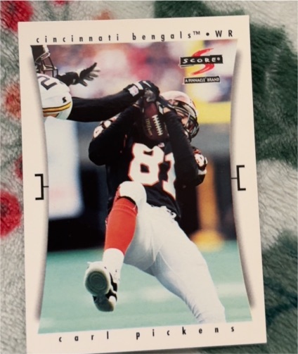 1997 Score #105 Carl Pickens Cincinnati Bengals — front