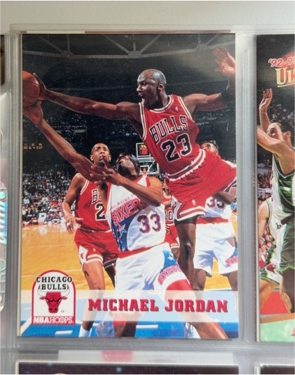 1992 NBA Hoops #23 Michael Jordan — front