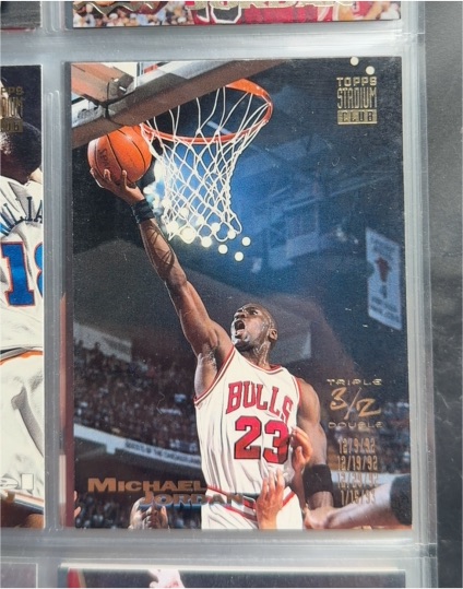1993-94 Topps Stadium Club Triple Double #1 Michael Jordan — front