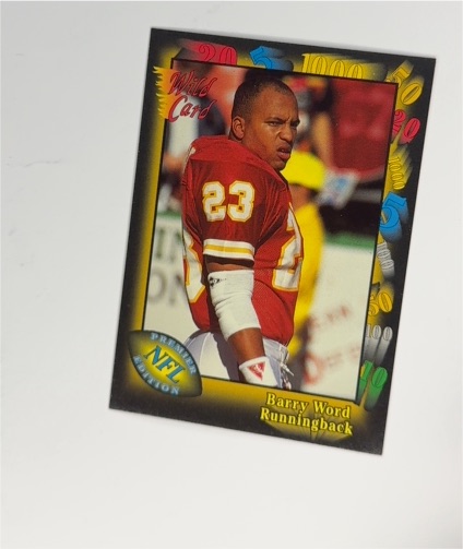 1991 Wild Card #26 Barry Word — front