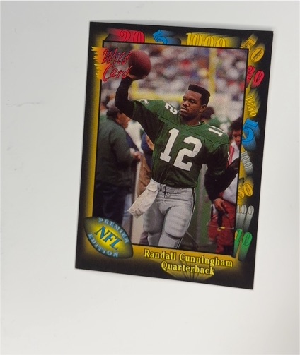 1991 Wild Card #61 Randall Cunningham — front