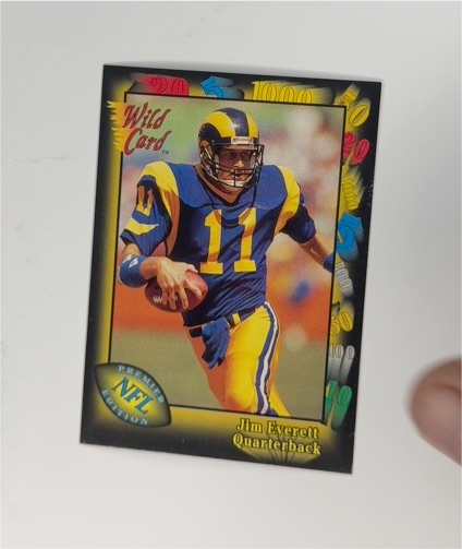 1991 Wild Card #15 Jim Everett — front