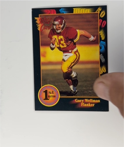 1991 Wild Card Draft #36 Gary Wellman — front