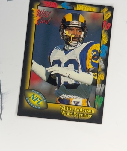 1991 Wild Card Premier Edition #150 Willie Anderson — front