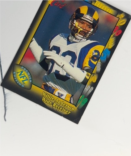1991 Wild Card #150 Willie Anderson — front