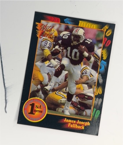 1991 Wild Card Draft #58 James Joseph — front