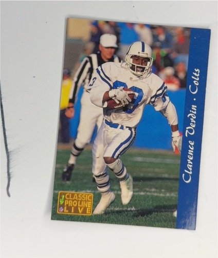 1993 Classic Pro Line Live #113 Clarence Verdin — front