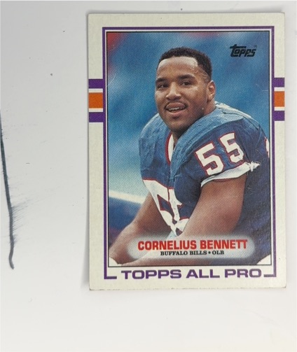 1989 Topps #43 Cornelius Bennett — front