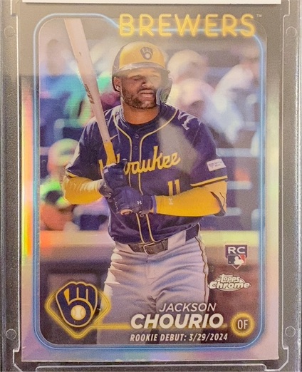 2024 Topps Chrome #161 Jackson Chourio — front