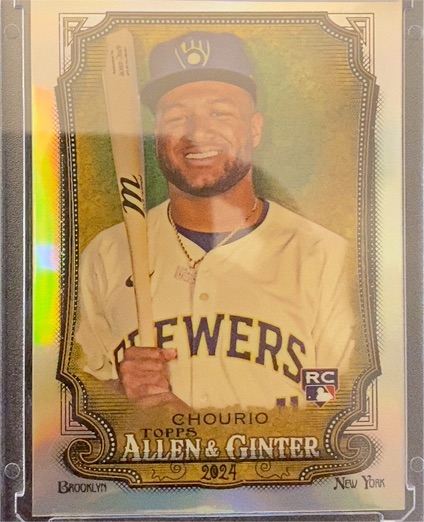 2024 Topps Allen & Ginter #276 Jackson Chourio — front