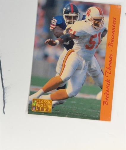 1993 Pro Line Live #272 Broderick Thomas — front