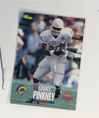1995 Classic NFL Rookies #74 Lovell Pinkney — front