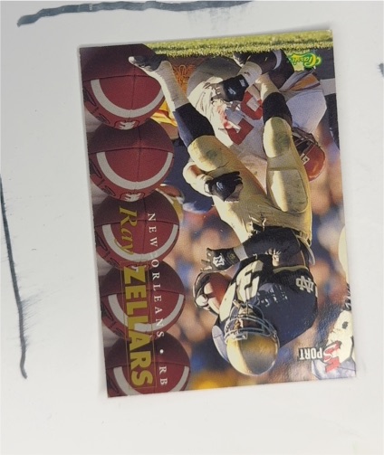 1995 Classic Five Sport #73 Ray Zellars New Orleans Saints — front