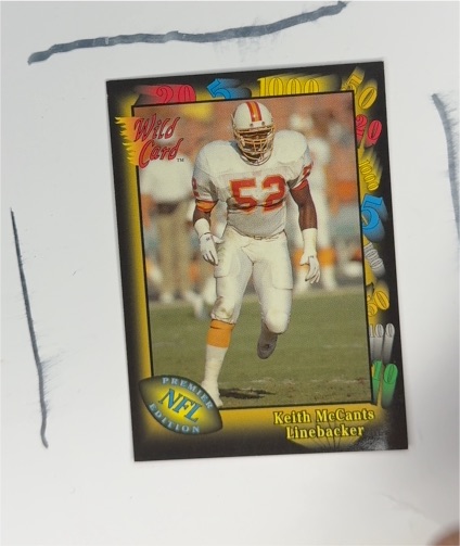 1991 Wild Card #96 Keith McCants — front