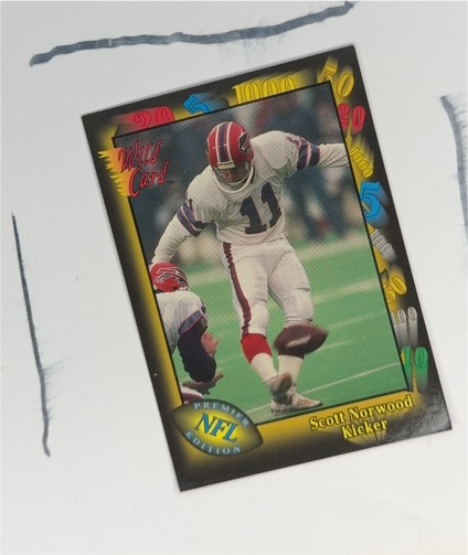 1991 Wild Card #133 Scott Norwood — front