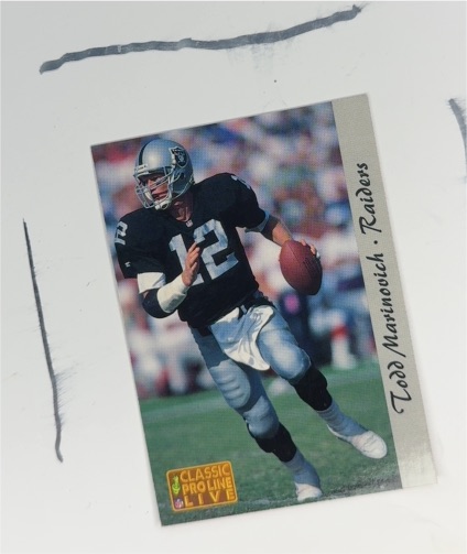 1993 Classic Pro Line Live #132 Todd Marinovich — front