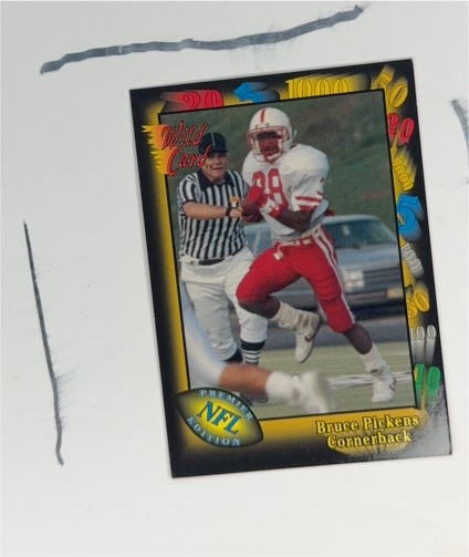 1991 Wild Card #39 Bruce Pickens Atlanta Falcons RC — front