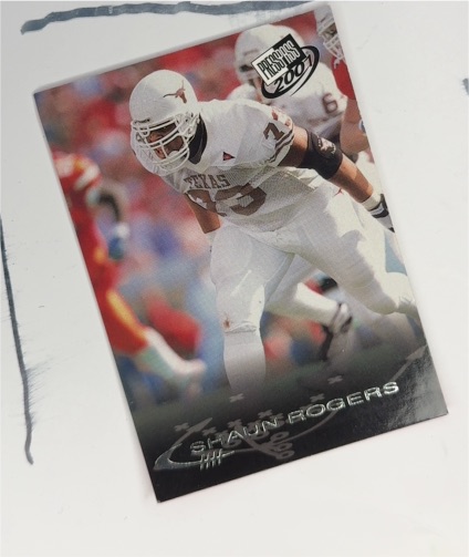 2001 Press Pass #40 Shaun Rogers — front