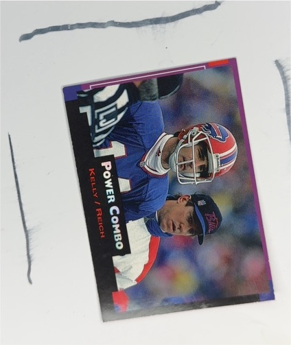 1993 Pro Set Power Combos #PC3 Jim Kelly / Frank Reich — front
