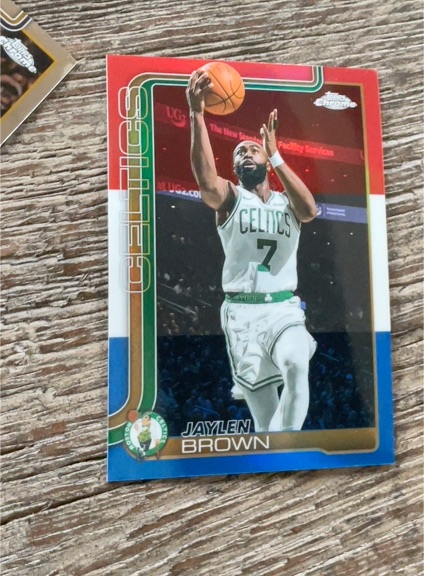 2025-26 Topps Chrome #51 Jaylen Brown — front