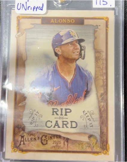 2025 Topps Allen & Ginter Rip Card #RIP-76 Pete Alonso — front