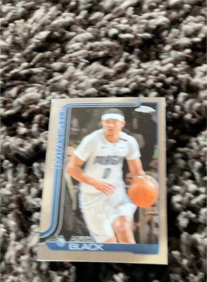 2025-26 Topps Chrome #103 Anthony Black — front