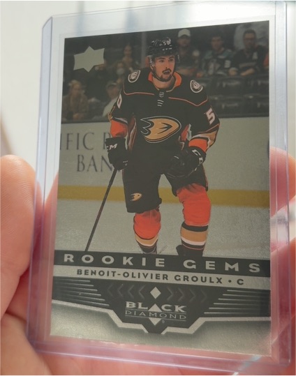 2021-22 Upper Deck Extended Black Diamond Rookie Gems #BD-9 Benoit-Olivier Groulx — front