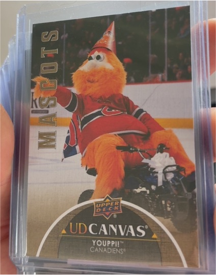 2021-22 Upper Deck Extended Series UD Canvas Mascots #C406 Youppi! — front