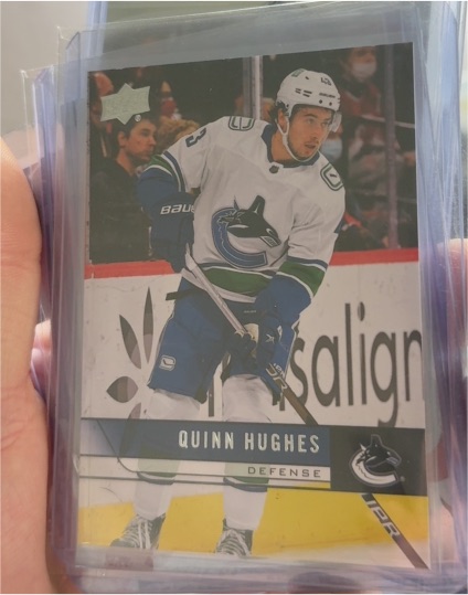 2021-22 Upper Deck Extended Series #T-69 Quinn Hughes — front