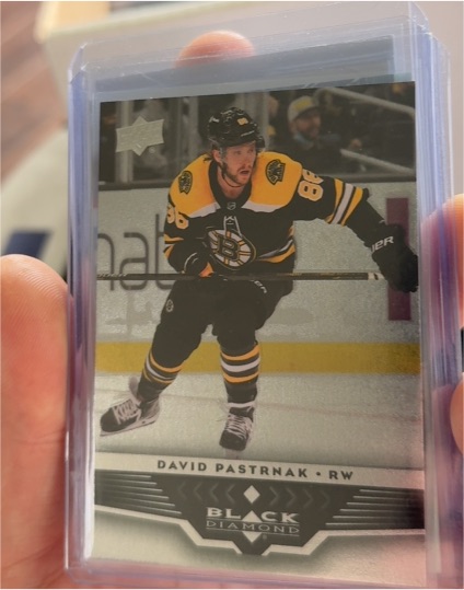 2021-22 Upper Deck Black Diamond #BD-2 David Pastrnak — front