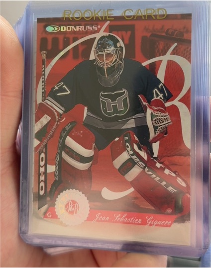 1997-98 Donruss Rated Rookie #10 Jean Sebastien Giguere — front