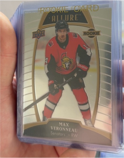 2019-20 Upper Deck Allure #77 Max Veronneau Rookie Card — front