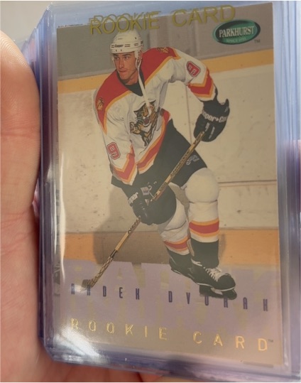 1995-96 Parkhurst International #260 Radek Dvorak Rookie Card — front