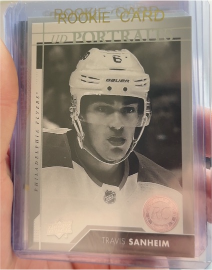 2017-18 Upper Deck UD Portraits #P-96 Travis Sanheim — front