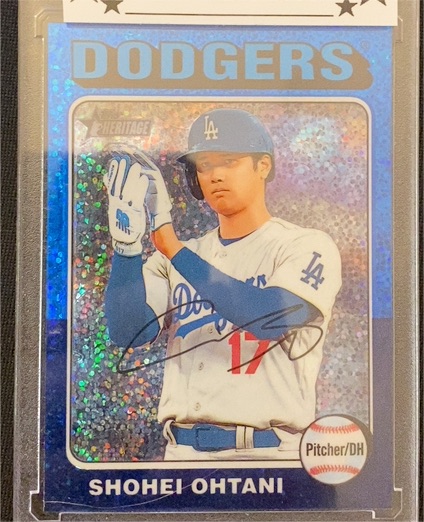 2024 Topps Heritage Chrome #371 Shohei Ohtani — front
